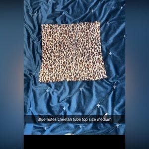 Cheetah tube top